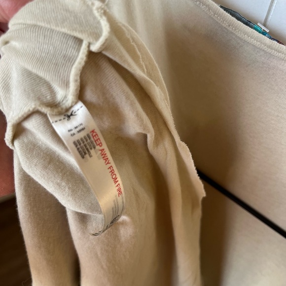 Free People Beach Cream Tiered Ruched Mini Sundress - Picture 6 of 6